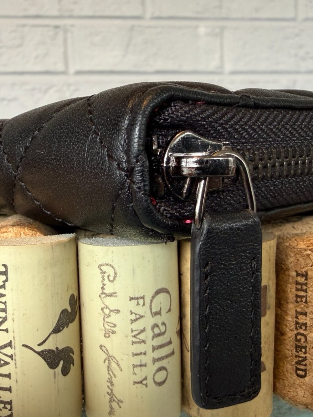 Classic Quilted Long Zippy Black Wallet - Picture 10 of 13